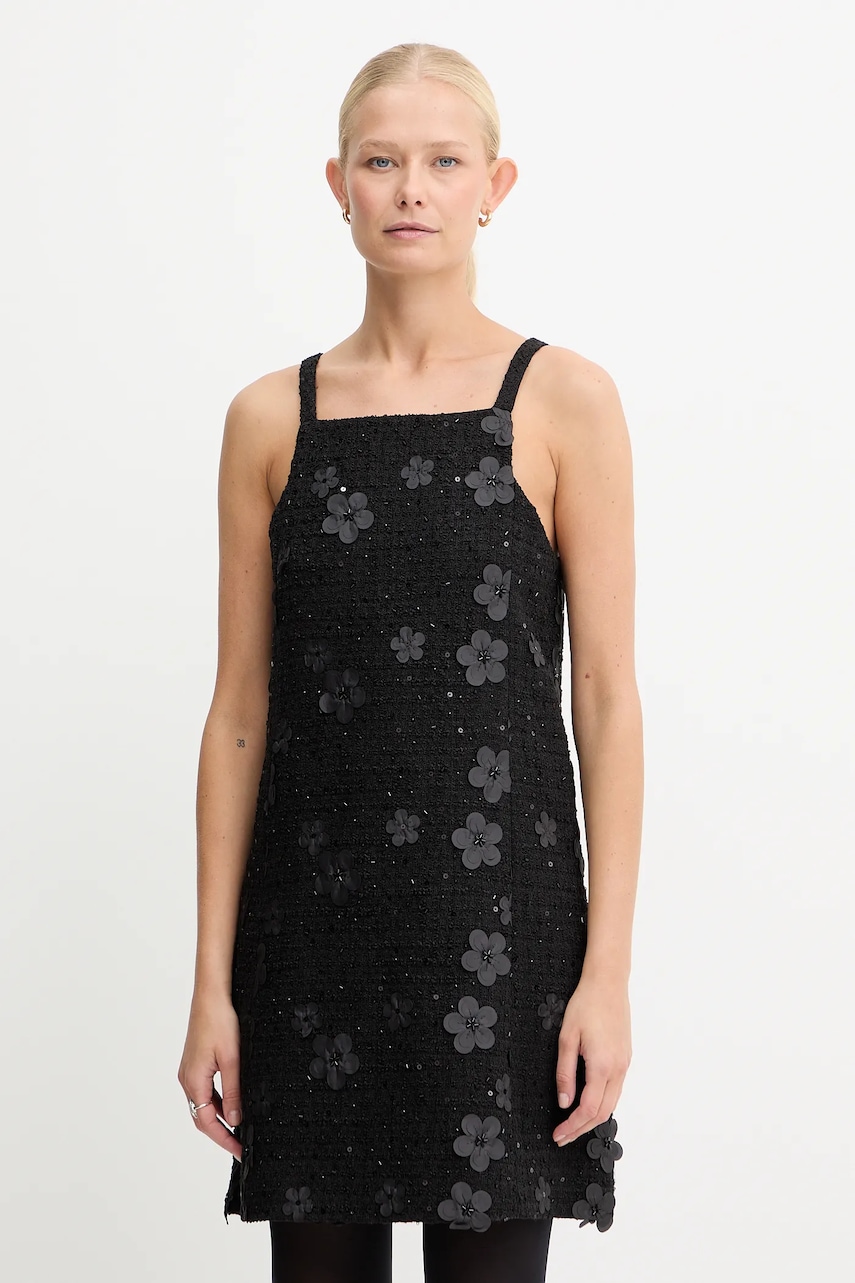 Šaty Twinset černá barva, mini, 252TP2142