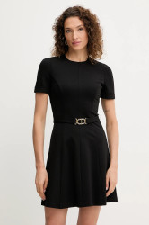 Šaty Twinset černá barva, mini, 252TP2607