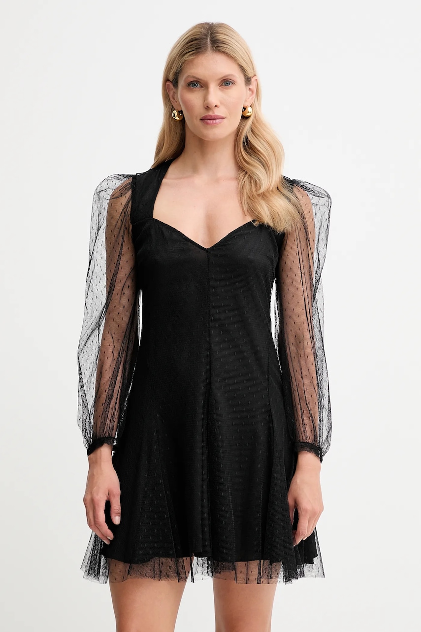 Šaty Twinset černá barva, mini, 252TP2651