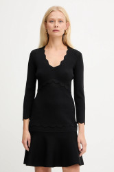 Šaty Twinset černá barva, mini, 252TP3041