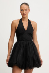 Šaty Twinset černá barva, mini, 252TT2283