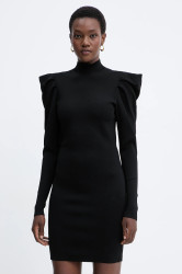 Šaty Twinset černá barva, mini, přiléhavé, 252AT3010
