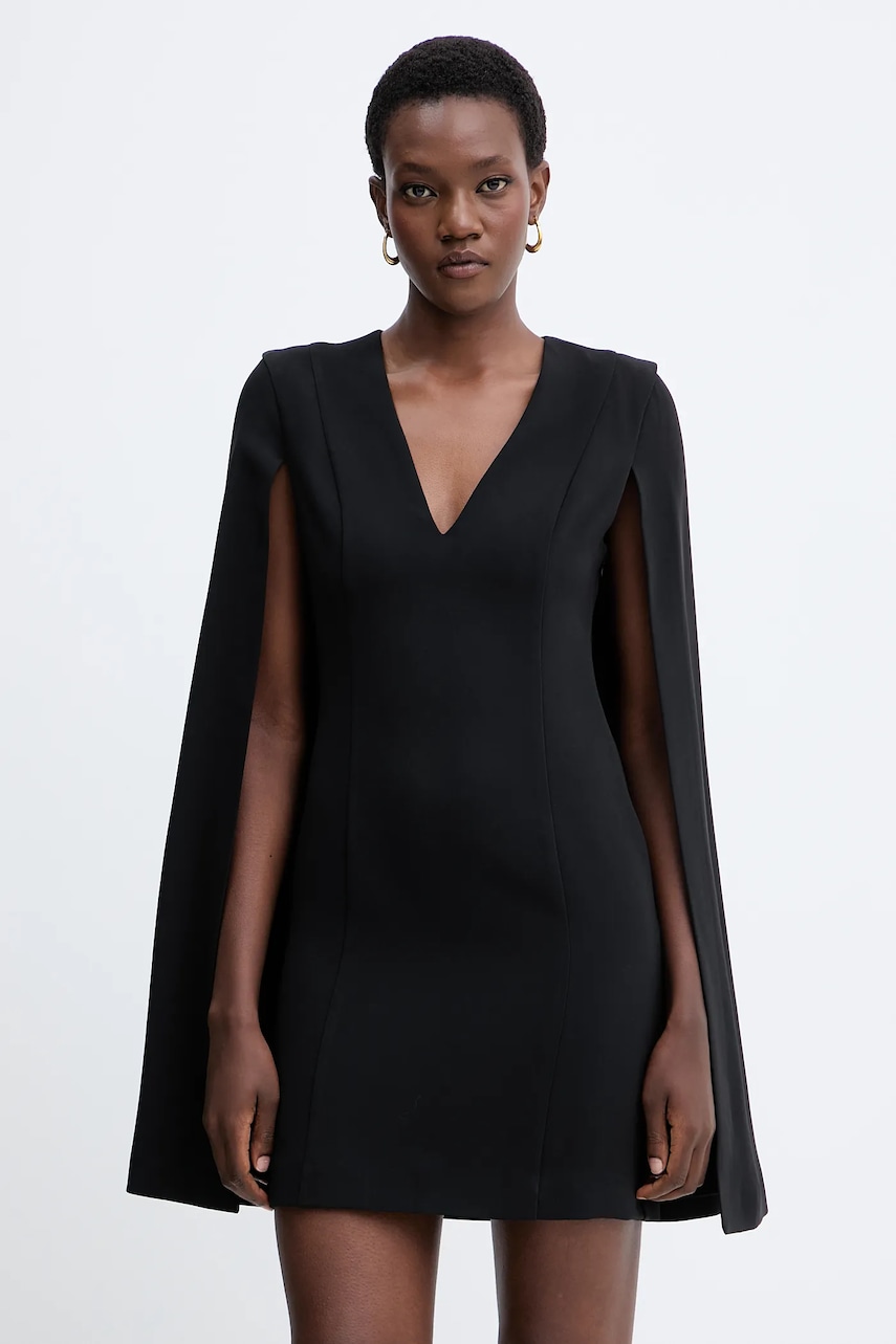 Šaty Twinset černá barva, mini, přiléhavé, 252TT2402