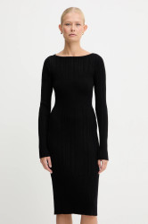 Šaty Twinset černá barva, mini, přiléhavé, 252TT3220