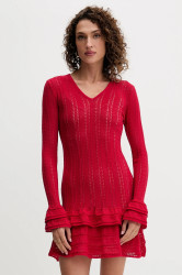 Šaty Twinset červená barva, mini, 252TP3180