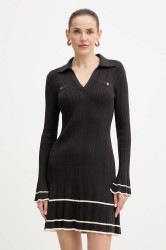 Šaty Twinset hnědá barva, mini, 252TT3230