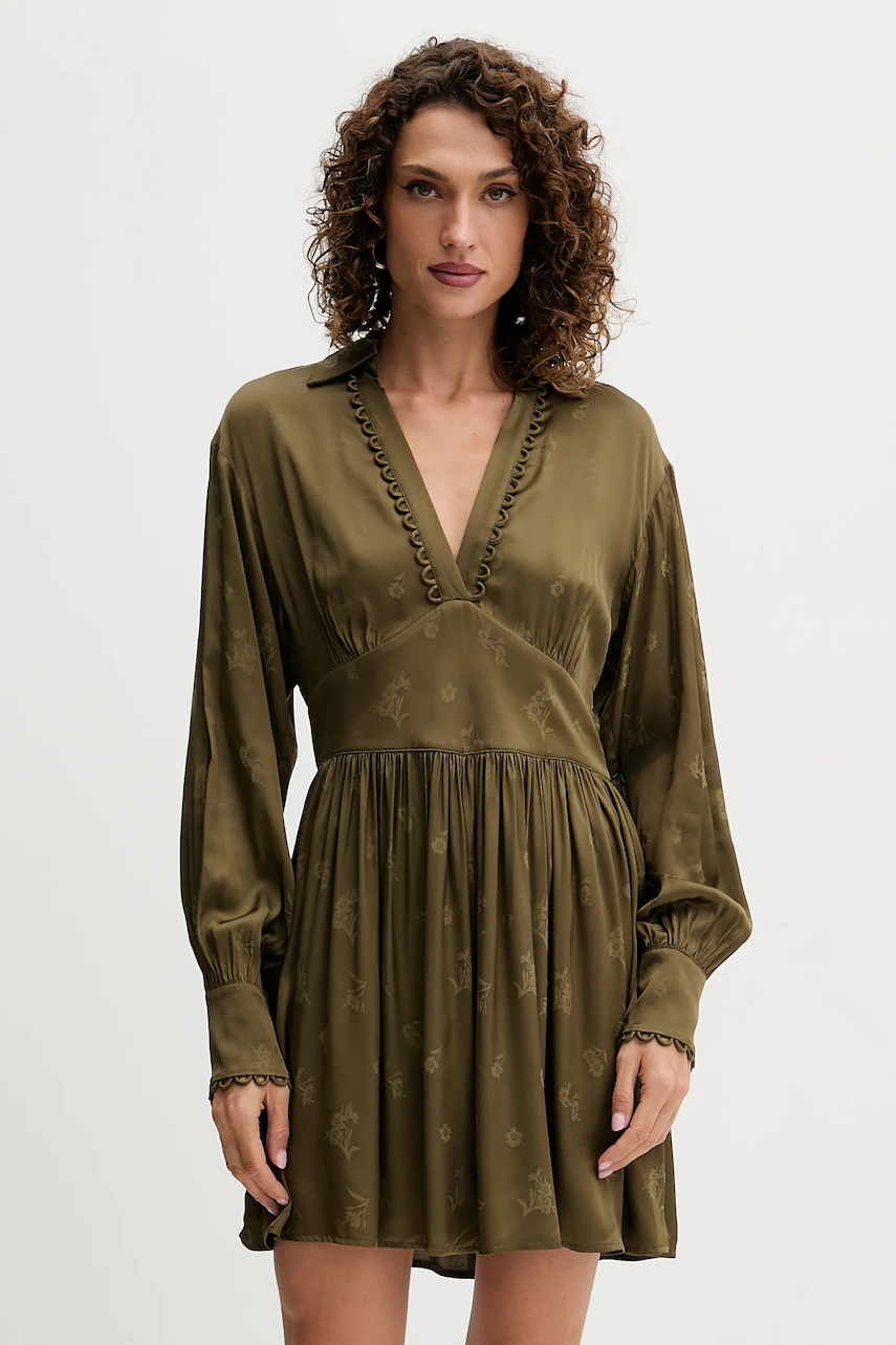 Šaty Twinset zelená barva, mini, 252TT2364