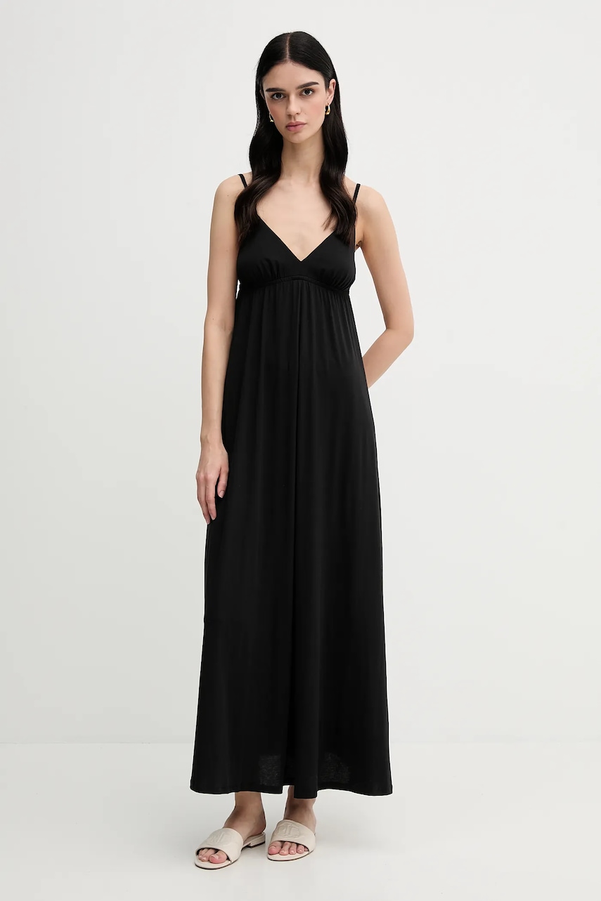 Šaty United Colors of Benetton černá barva, maxi, 3Q225V00Y