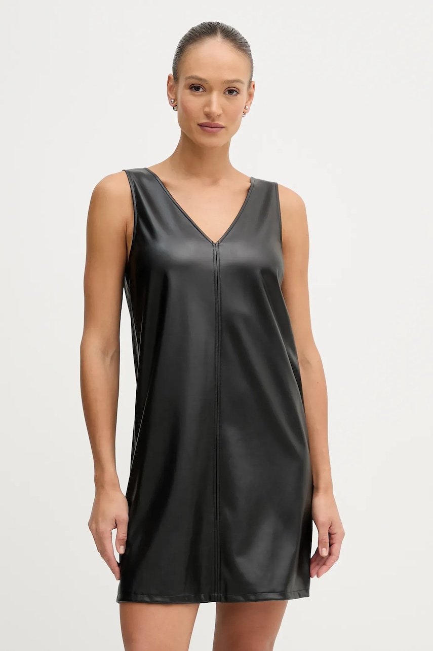 Šaty United Colors of Benetton černá barva, mini, 4M3CDV0BY