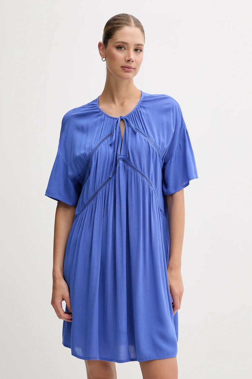 Šaty United Colors of Benetton fialová barva, mini, 4VW95V02B