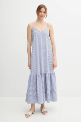 Šaty United Colors of Benetton modrá barva, maxi, 4SZRDV0B8