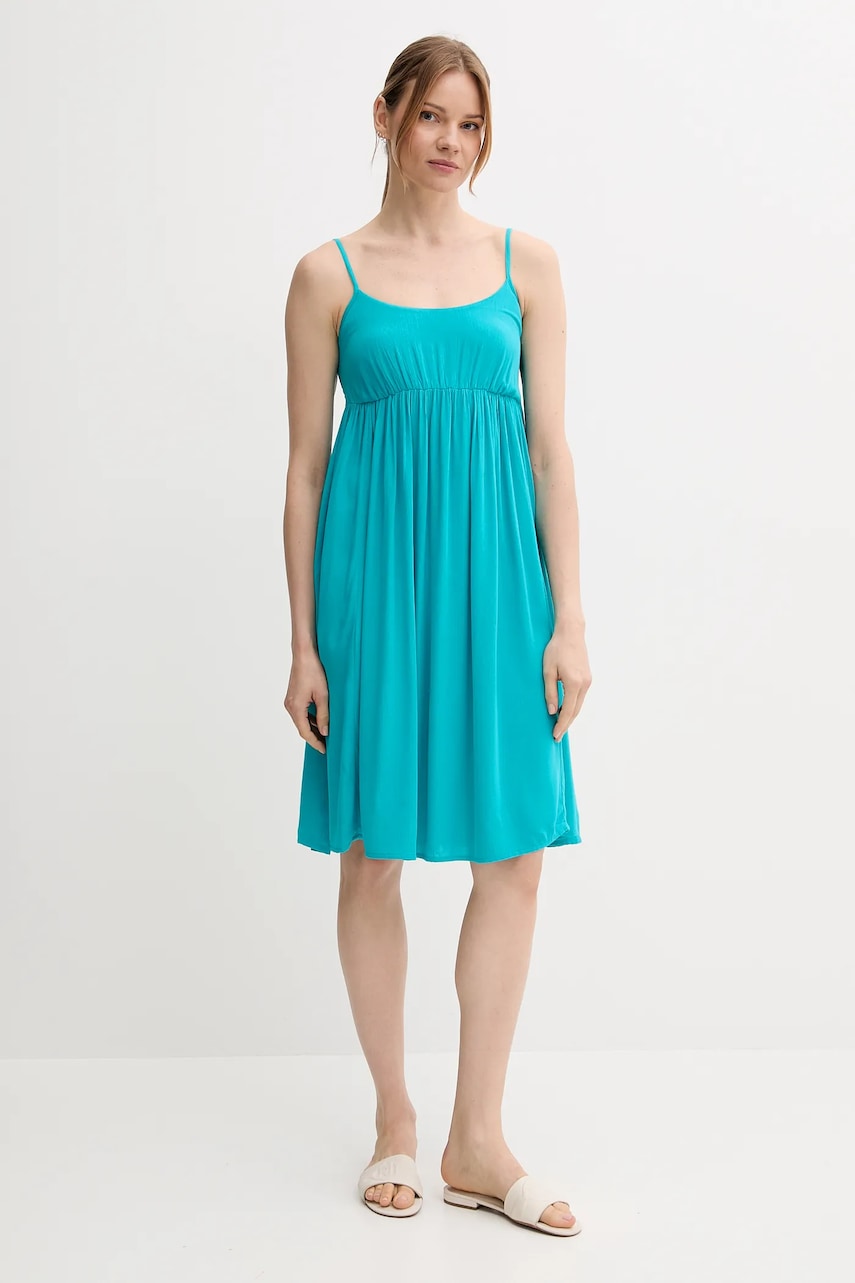 Šaty United Colors of Benetton tyrkysová barva, mini, 4VW95V028
