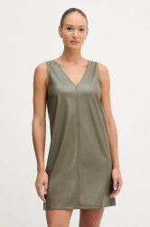 Šaty United Colors of Benetton zelená barva, mini, 4M3CDV0BY