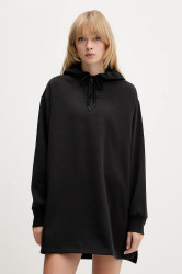 Šaty Vans černá barva, mini, oversize, VN000RD2BLK1