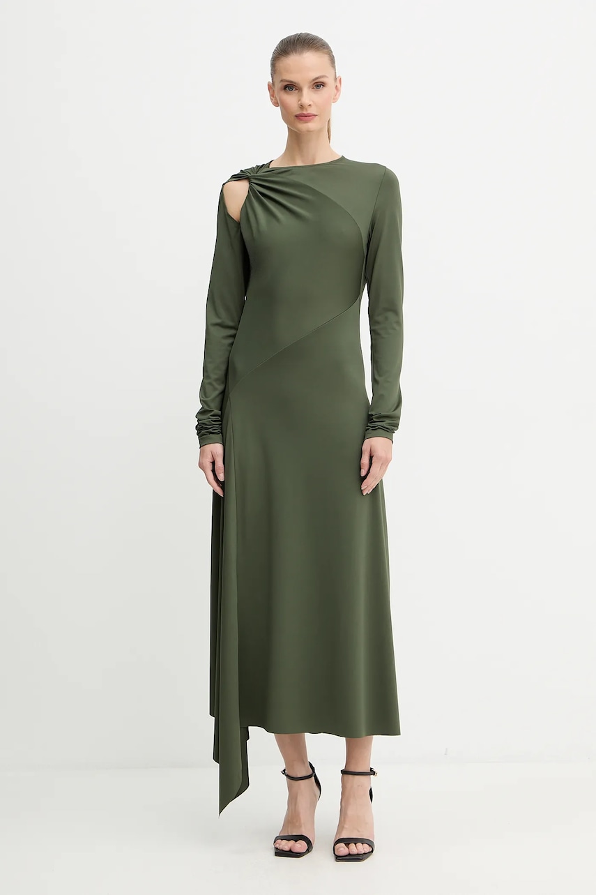 Šaty Victoria Beckham zelená barva, maxi, 1425JDR006789A
