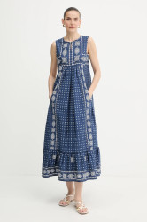 Šaty Weekend Max Mara MANILA tmavomodrá barva, maxi, 2525226021600