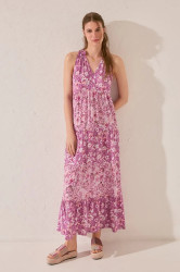 Šaty women'secret fialová barva, maxi, 4479835