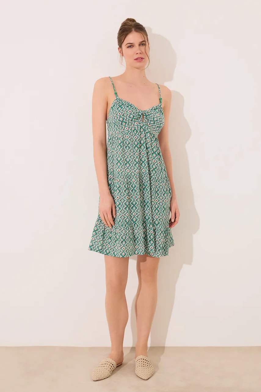 Šaty women'secret zelená barva, mini, 4479838