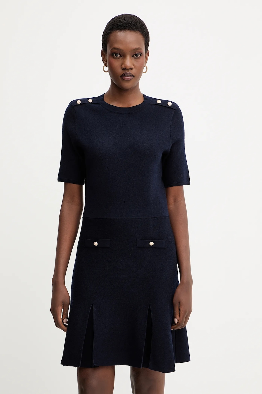 Šaty z vlněné směsi Morgan