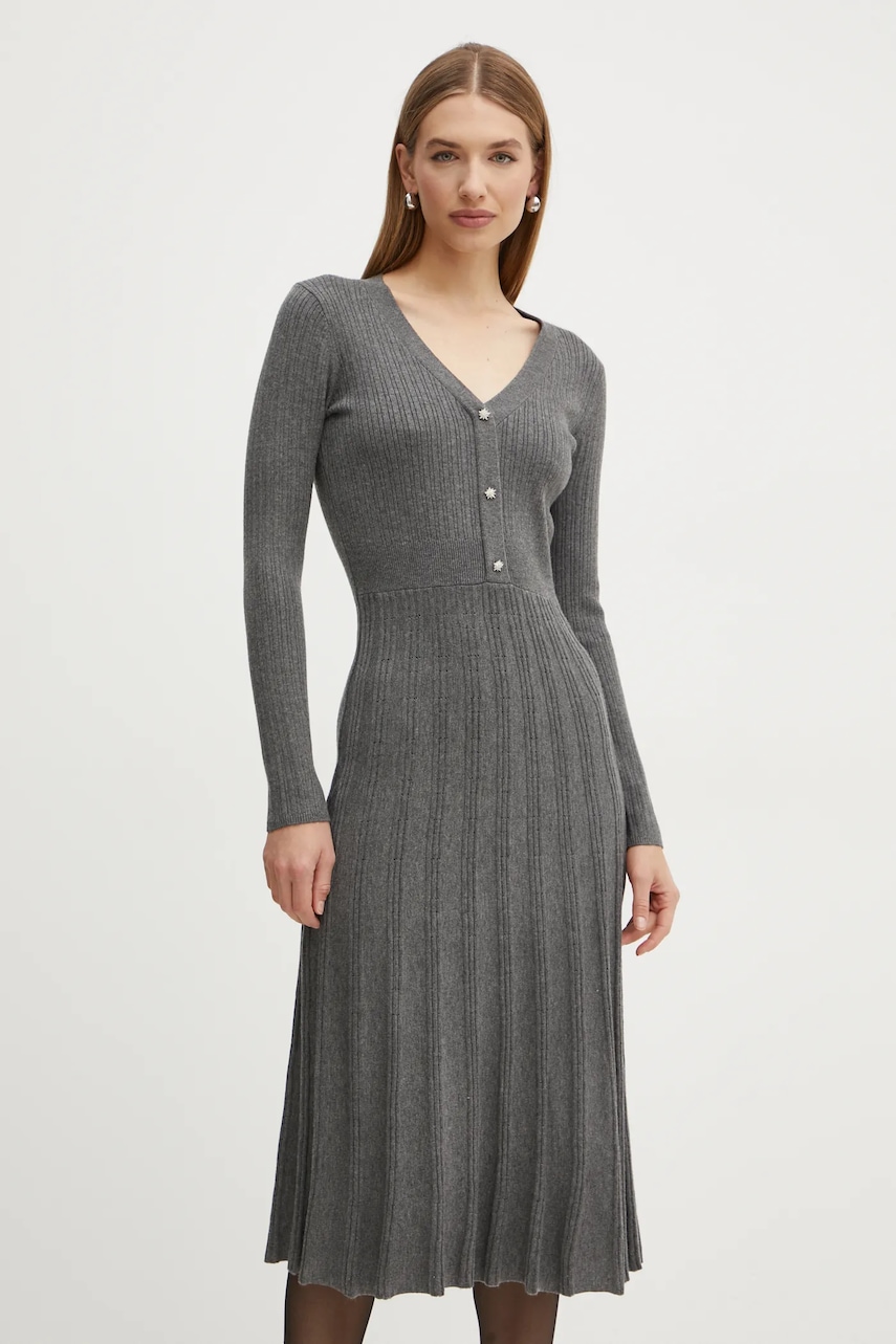 Šaty z vlněné směsi Morgan RMFRED