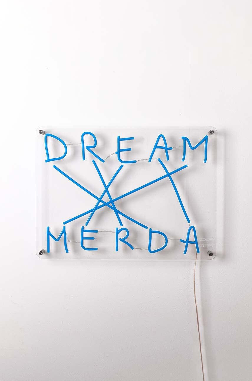 Seletti  LED dekorace na zeď  Dream Merda