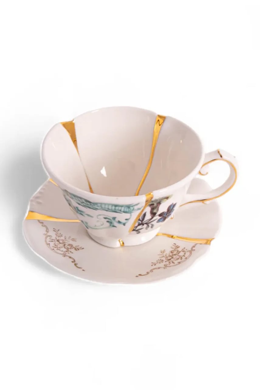 Seletti  Šálek s podšálkem  Kintsugi 200 ml