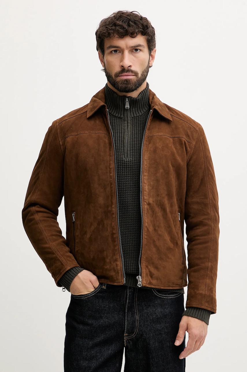 Semišová bunda Pepe Jeans