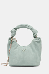 Semišová kabelka Guess ISOTTA tyrkysová barva, HWSG96 60010