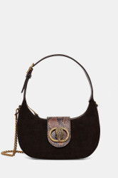 Semišová kabelka Kurt Geiger London CHELSEA hnědá barva, 3601139219