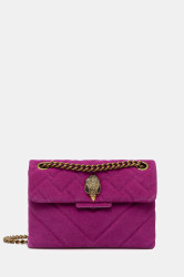 Semišová kabelka Kurt Geiger London KENSINGTON růžová barva, 4372852219