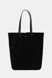 Semišová kabelka Pollini černá barva, PC4425PP0N QL1