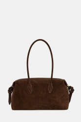 Semišová kabelka Yuzefi BRIOCHE DUFFLE hnědá barva, YUZPF25-HB-BD-S004