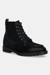 Semišové boty Tommy Hilfiger CLEATED HILFIGER W SDE MOC BOOT