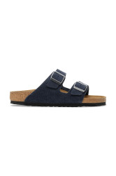 Semišové pantofle Birkenstock Arizona pánské, tmavomodrá barva, 1030916