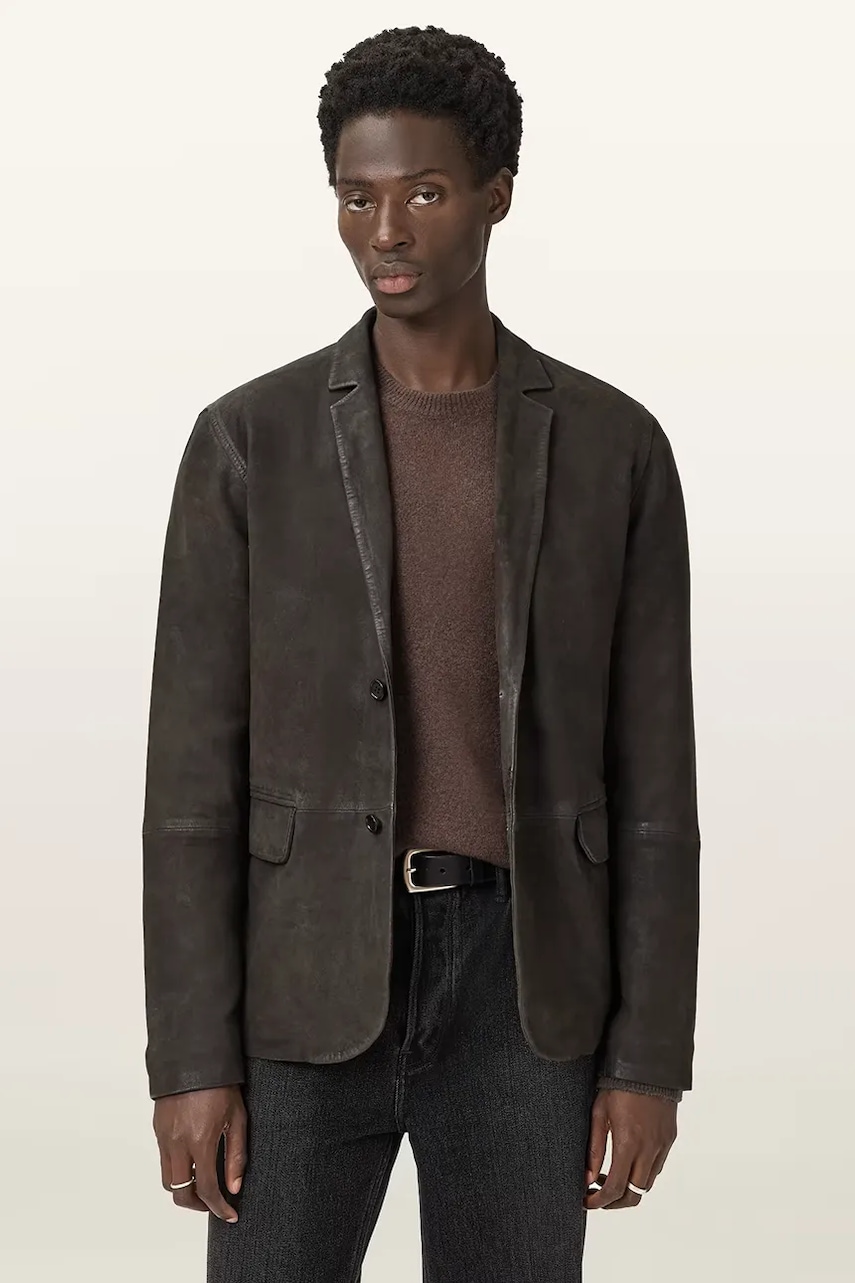 Semišové sako AllSaints MONET