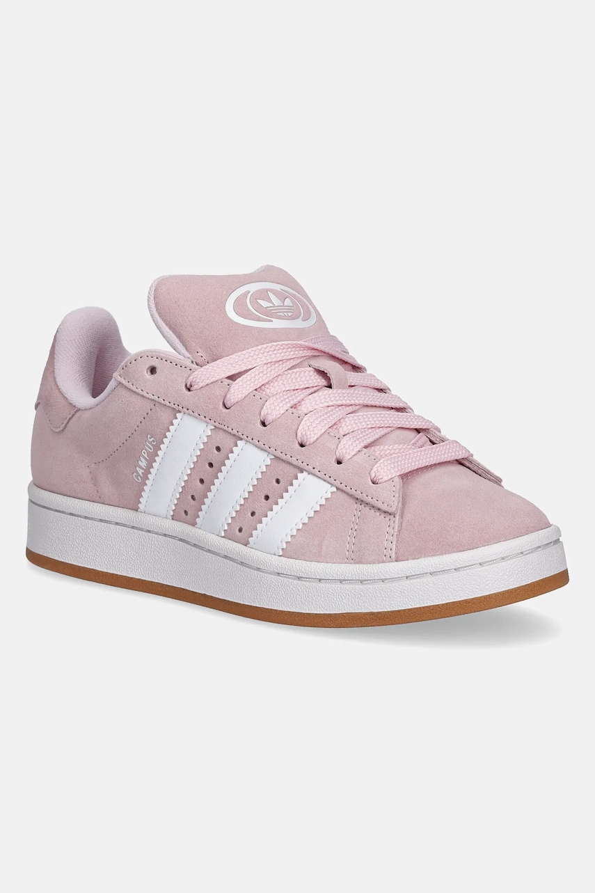 Semišové sneakers boty adidas Originals CAMPUS 00s růžová barva, JH7840