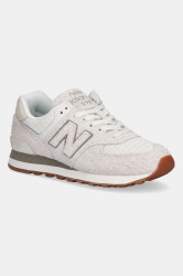 Semišové sneakers boty New Balance 574 béžová barva, WL574BEM