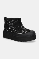 Semišové sněhule Tory Burch Mellow Shearling Stud Platform Boot