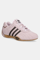 Semišové tenisky adidas Originals Adiracer LO dámské, růžová barva, JS4519