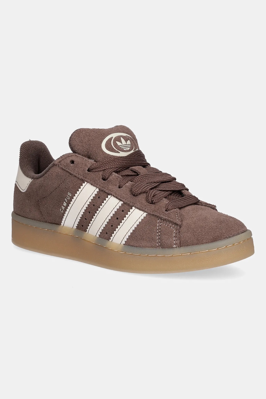 Semišové tenisky adidas Originals Campus 00s dámské, hnědá barva, JQ8320
