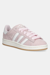 Semišové tenisky adidas Originals Campus 00S růžová barva, JQ5751
