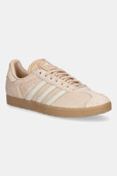Semišové tenisky adidas Originals Gazelle dámské, béžová barva, JS1384