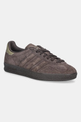 Semišové tenisky adidas Originals Gazelle Indoor pánské, hnědá barva, JQ8402