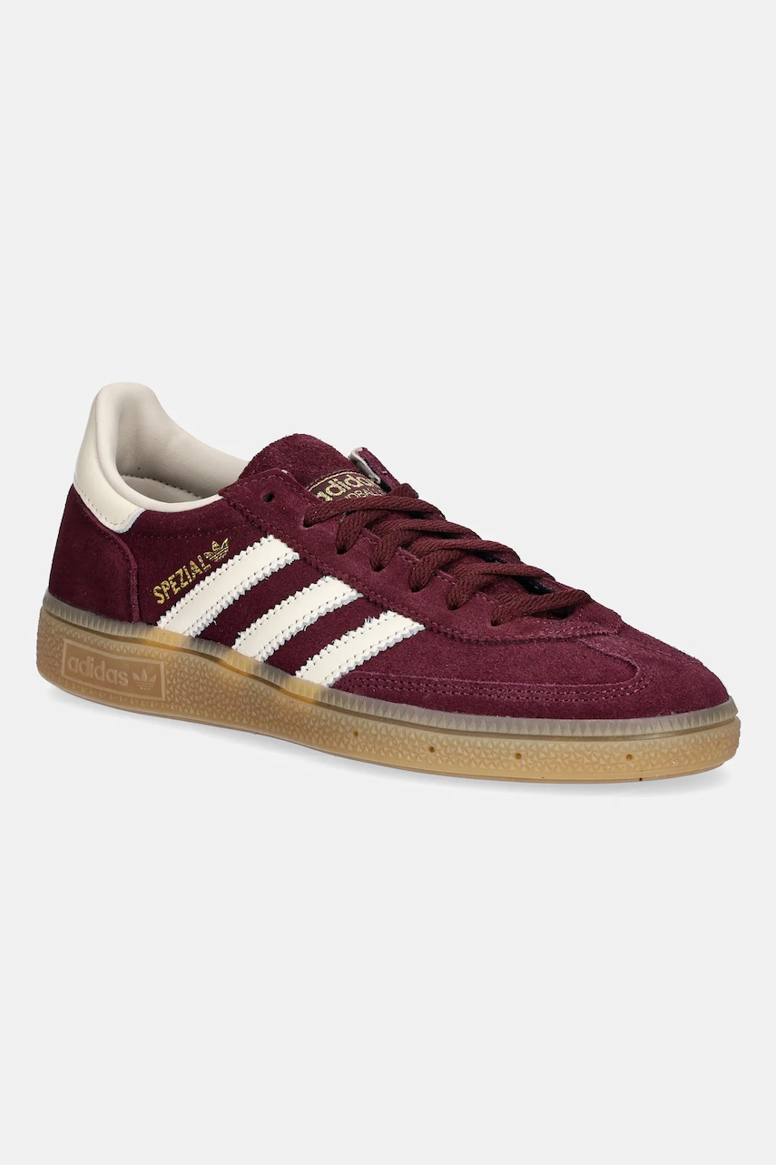 Semišové tenisky adidas Originals Handball Spezial dámské, vínová barva, JP8726