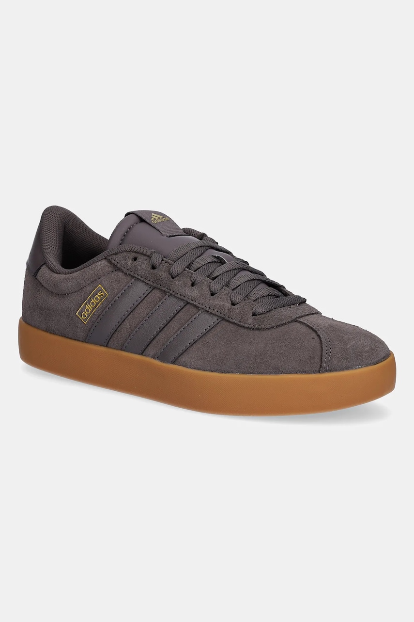 Semišové tenisky adidas Vl Court 3.0 pánské, šedá barva, IH8910