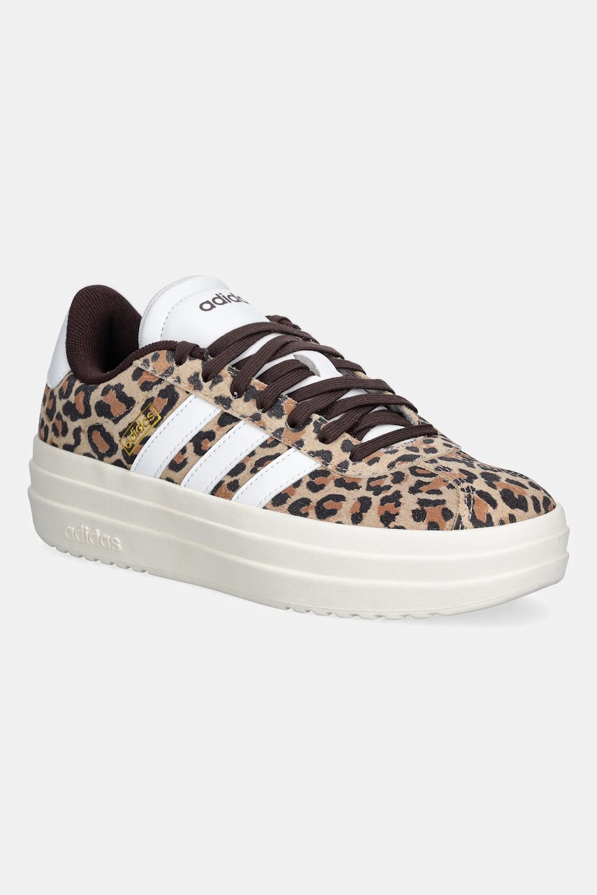 Semišové tenisky adidas Vl Court Bold béžová barva, JS4376