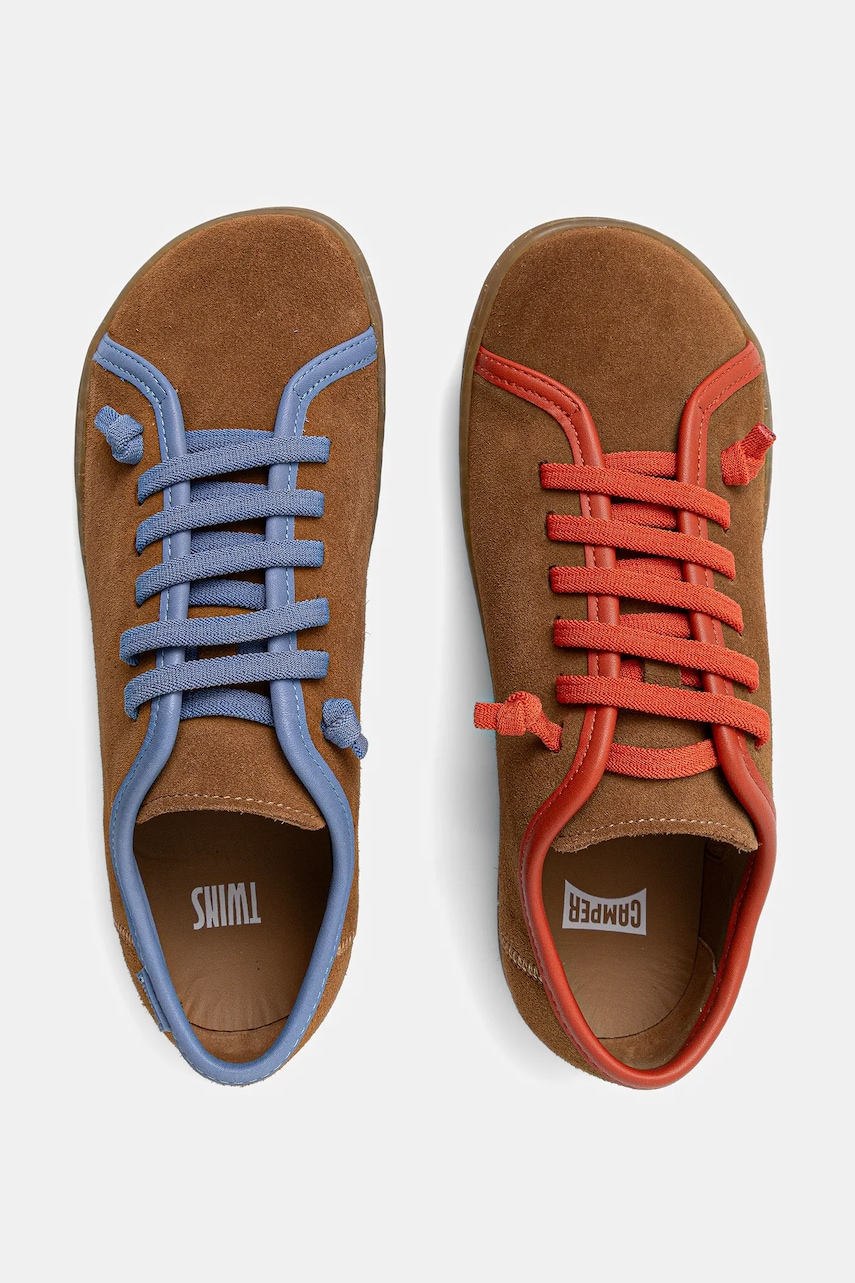 Semišové tenisky Camper TWS dámské, hnědá barva, K201830-006