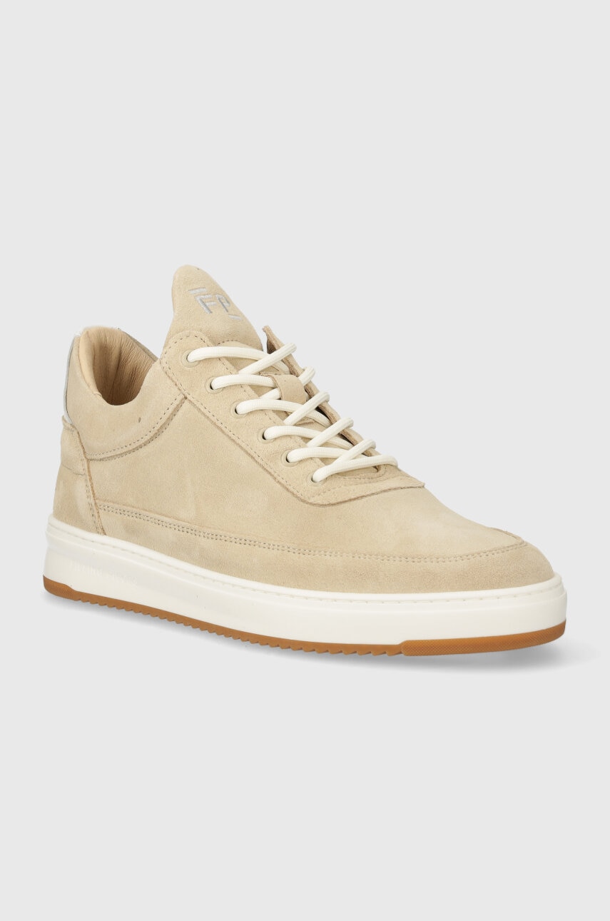 Semišové tenisky Filling Pieces Low Top Ripple Suede béžová barva, 10122791919
