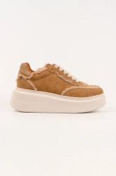 Semišové tenisky Karl Lagerfeld ANAKAPRI U dámské, hnědá barva, KL63509