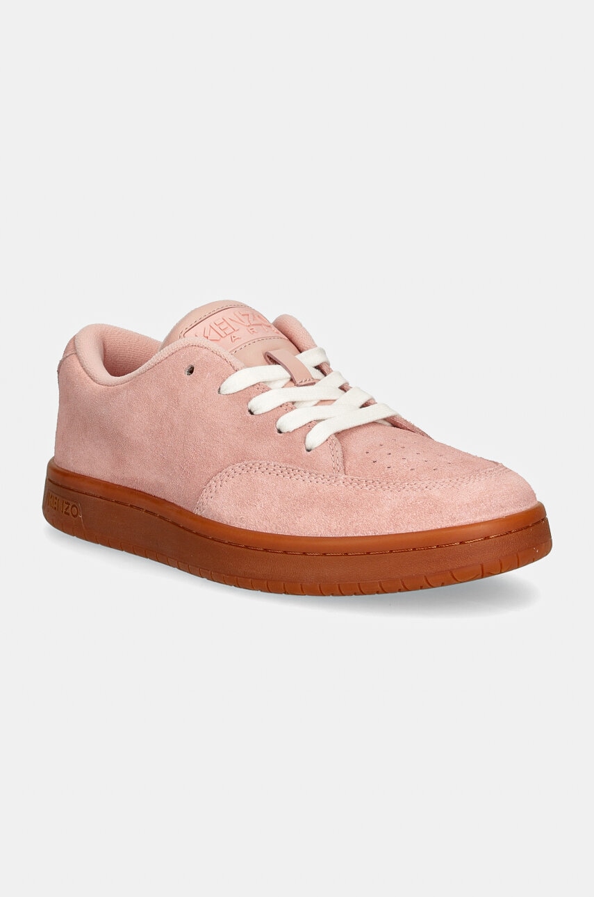 Semišové tenisky Kenzo Dome Low Top Sneakers růžová barva, FD62SN061L56.34